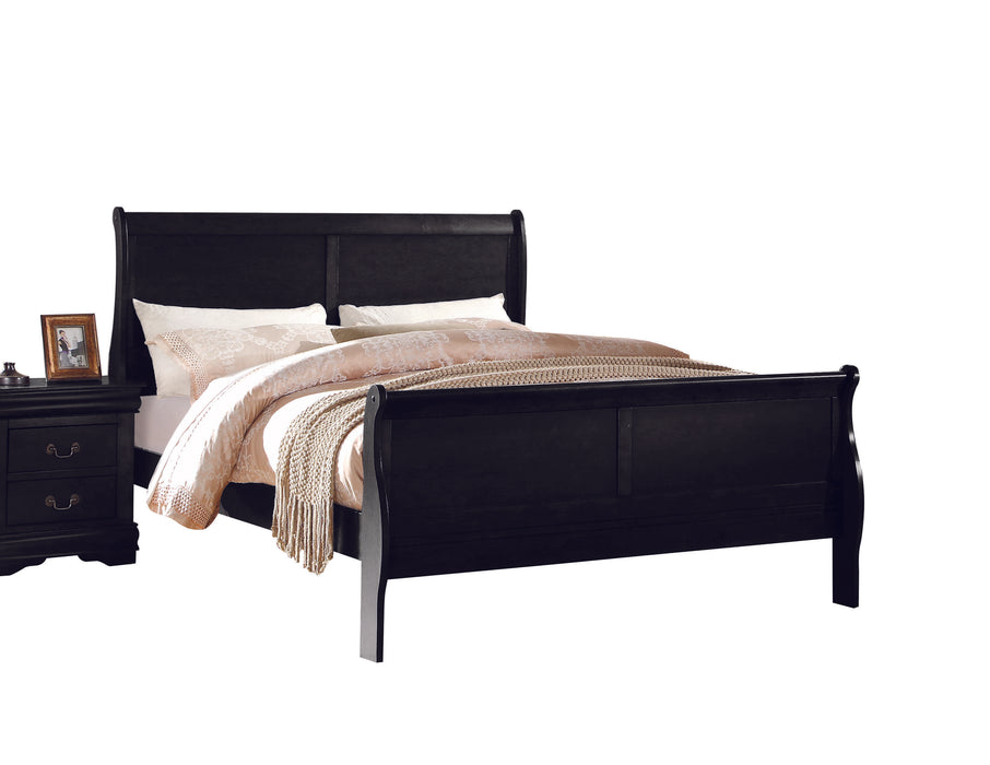Louis Philippe Black Twin Bed - Levi's Discount Furniture (Vineland, NJ)
