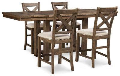 Moriville Counter Height Dining Set - Levi's Discount Furniture (Vineland, NJ)