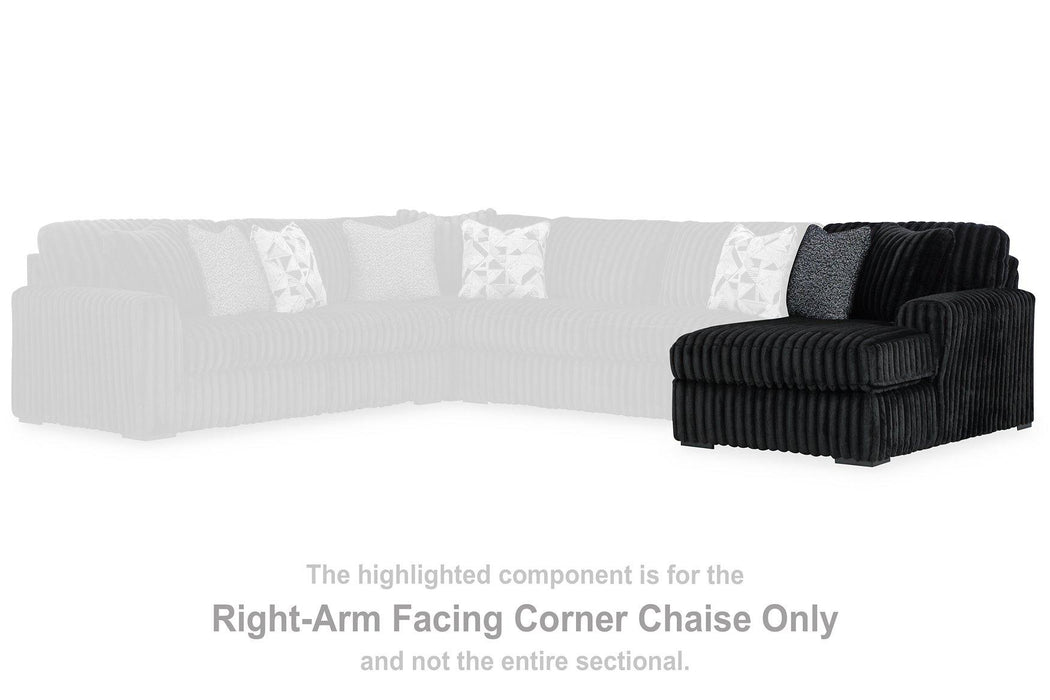 Midnight-Madness Sectional with Chaise - Levi's Discount Furniture (Vineland, NJ)