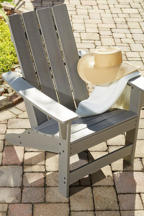 Visola Outdoor Adirondack Chair Set with End Table - Levi's Discount Furniture (Vineland, NJ)