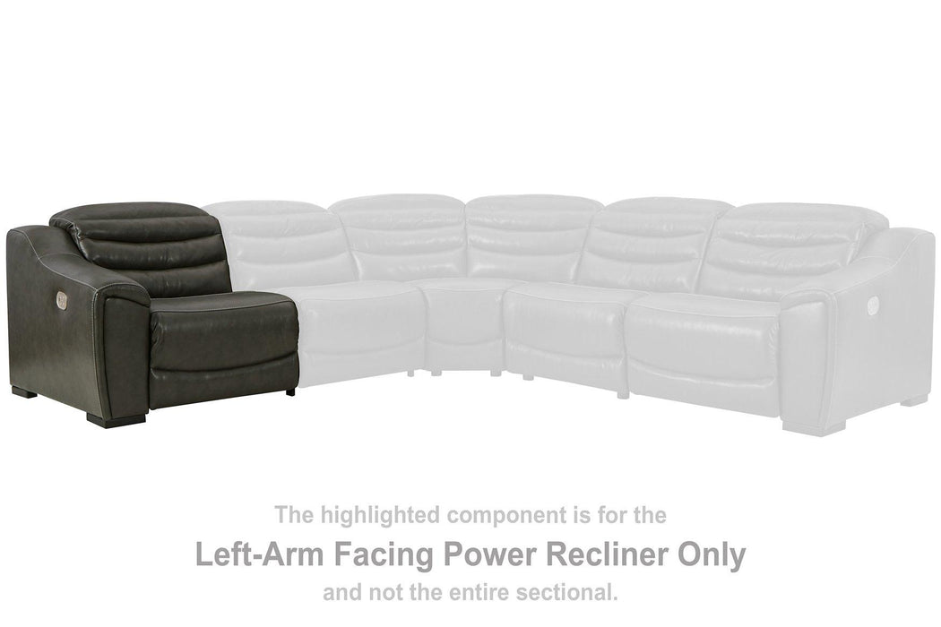 Center Line Power Reclining Sectional Loveseat - Levi's Discount Furniture (Vineland, NJ)