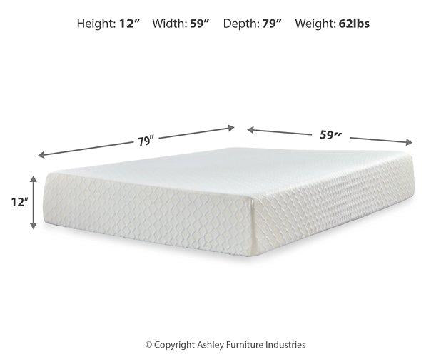Chime 12 Inch Memory Foam Mattress in a Box - Levi's Discount Furniture (Vineland, NJ)