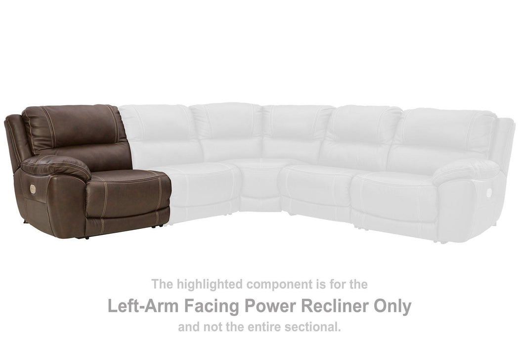 Dunleith Power Reclining Loveseat with Console - Levi's Discount Furniture (Vineland, NJ)