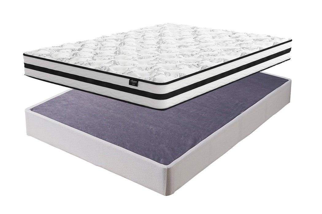 8 Inch Chime Innerspring Mattress Set - Levi's Discount Furniture (Vineland, NJ)