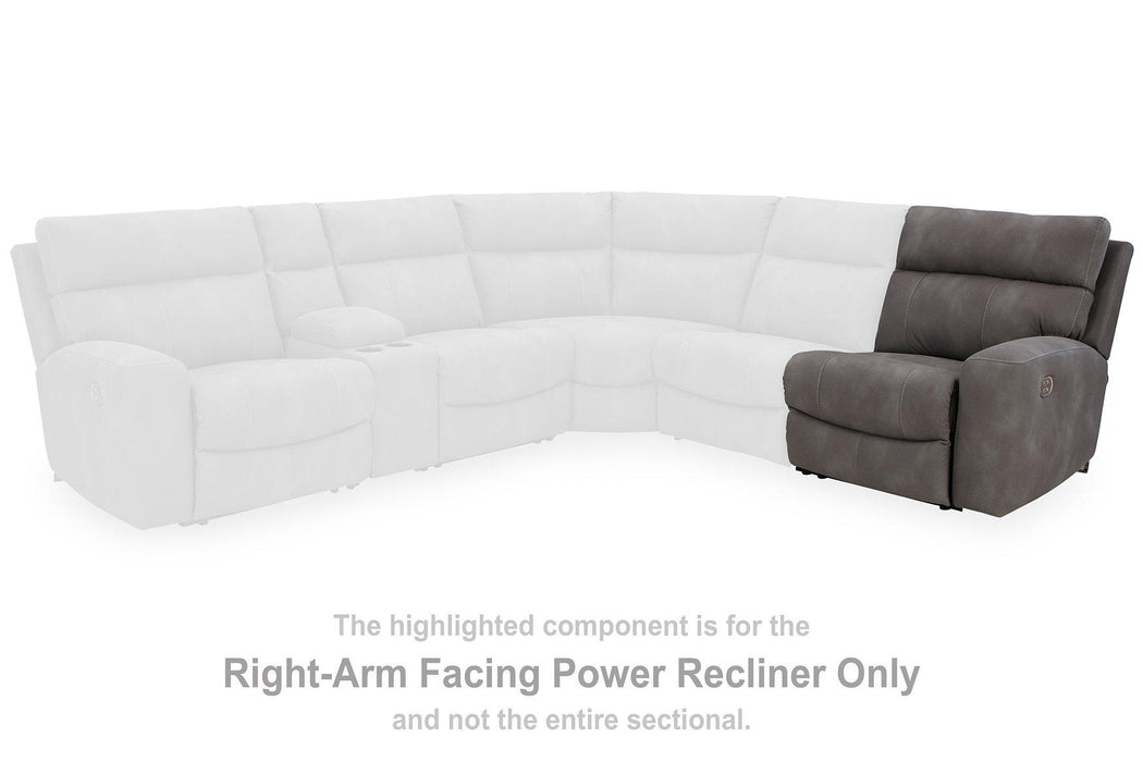 Next-Gen DuraPella Power Reclining Sectional Loveseat - Levi's Discount Furniture (Vineland, NJ)