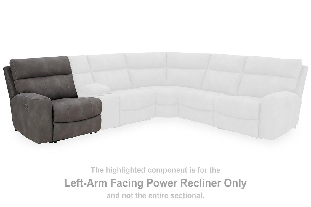 Next-Gen DuraPella Power Reclining Sectional Loveseat - Levi's Discount Furniture (Vineland, NJ)
