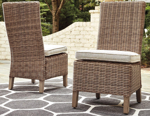 Beachcroft Outdoor Side Chair with Cushion (Set of 2) - Levi's Discount Furniture (Vineland, NJ)