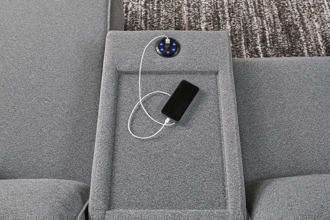 Modmax Power Reclining Sectional with Chaise - Levi's Discount Furniture (Vineland, NJ)