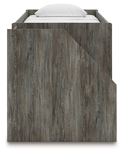 Frandern Loft Bed with Bookcase and Drawer Storage - Levi's Discount Furniture (Vineland, NJ)