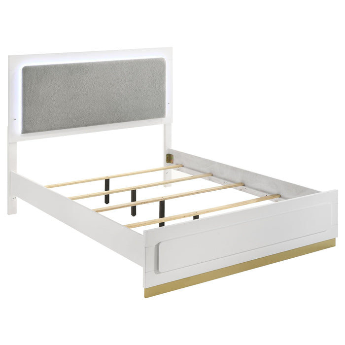 Caraway Panel Bed with LED Lighting - Levi's Discount Furniture (Vineland, NJ)