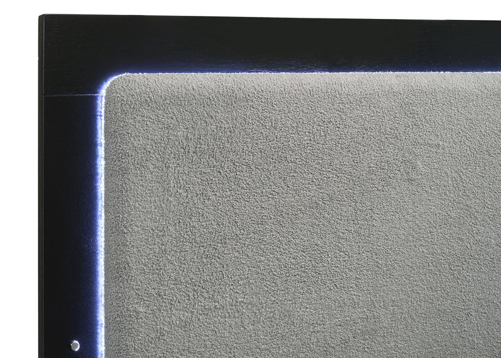 Caraway Panel Bed with LED Lighting - Levi's Discount Furniture (Vineland, NJ)