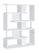 Hoover 5-tier Bookcase White and Chrome - Levi's Discount Furniture (Vineland, NJ)