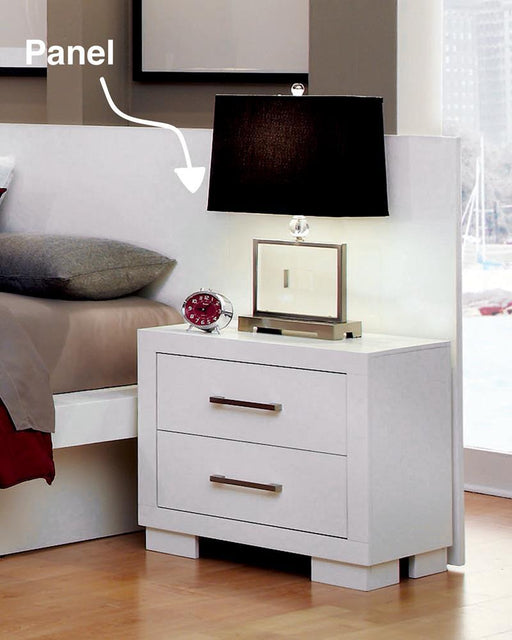 Jessica Nightstand Panels White (Set of 2) - Levi's Discount Furniture (Vineland, NJ)