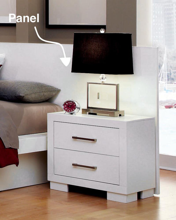 Jessica Nightstand Panels White (Set of 2) - Levi's Discount Furniture (Vineland, NJ)