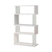 Emelle 4-tier Bookcase White and Clear - Levi's Discount Furniture (Vineland, NJ)
