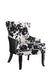 Trea Cowhide Print Accent Chair Black and White - Levi's Discount Furniture (Vineland, NJ)