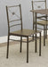 Anna 5-piece Rectangular Dining Set Dark Bronze - Levi's Discount Furniture (Vineland, NJ)