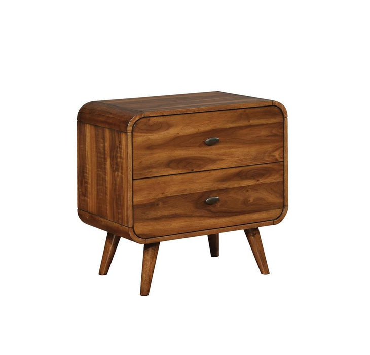 Robyn 2-drawer Nightstand Dark Walnut