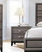 Watson 2-drawer Nightstand Grey Oak and Black - Levi's Discount Furniture (Vineland, NJ)