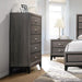 Watson 5-drawer Chest Grey Oak and Black - Levi's Discount Furniture (Vineland, NJ)