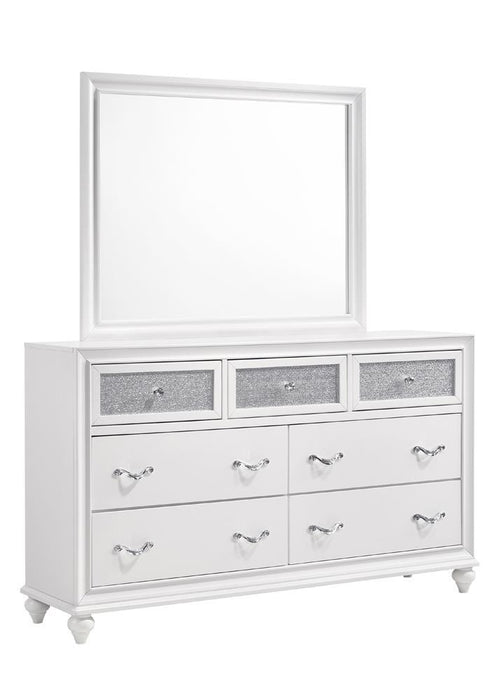 Barzini Rectangle Dresser Mirror White