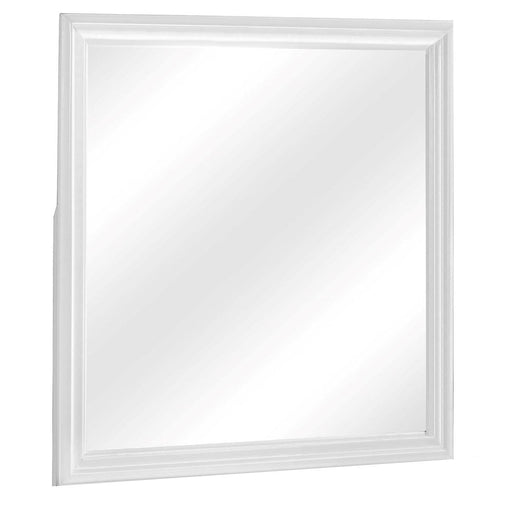 Crown Mark Louis Philip Mirror in White B3650-11 image