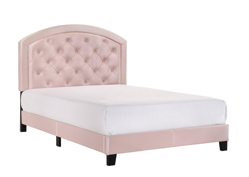 GABY FULL PLATFORM BED ADJ HB PINK CROWN MARK image