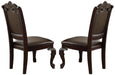 Crown Mark Kiera Dining Side Chair in Rich Brown (Set of 2) 2150S image