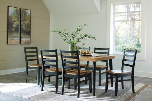Blondon Dining Table and 6 Chairs (Set of 7) - Levi's Discount Furniture (Vineland, NJ)