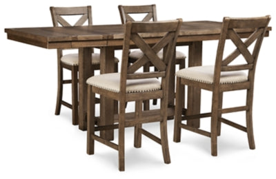 Moriville Counter Height Dining Set - Levi's Discount Furniture (Vineland, NJ)