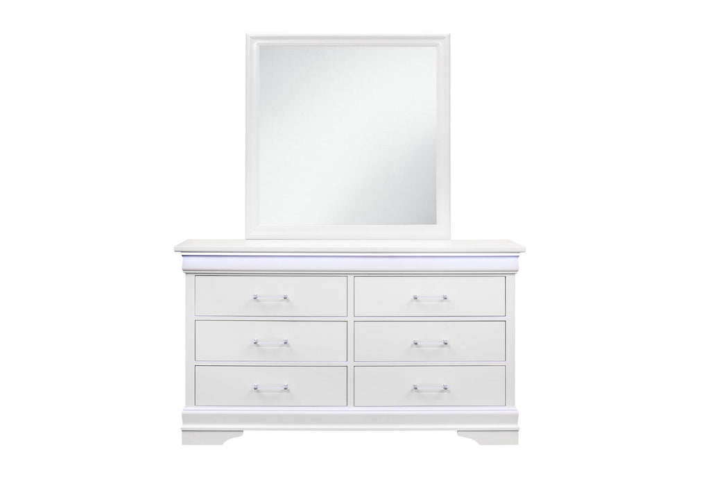 CHARLIE WHITE MIRROR - Levi's Discount Furniture (Vineland, NJ)