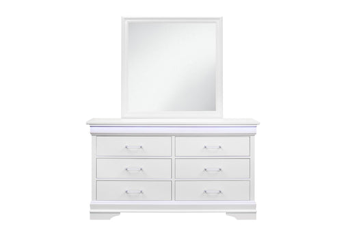 CHARLIE WHITE MIRROR - Levi's Discount Furniture (Vineland, NJ)