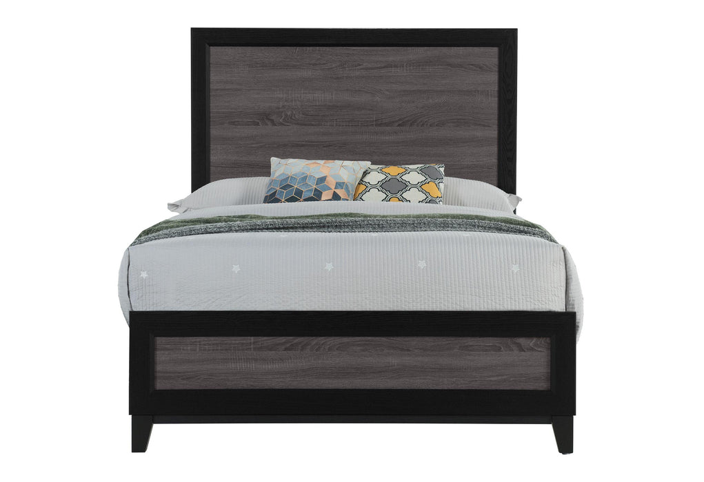 LISBON GREY AND BLACK FULL BED image