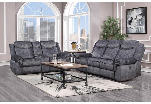 U2200 DOMINO GRANITE POWER RECLINING SOFA/POWER CONSOLE RECLINING LOVESEAT WITH POWER SWITCH/POWER RECLINER - Levi's Discount Furniture (Vineland, NJ)