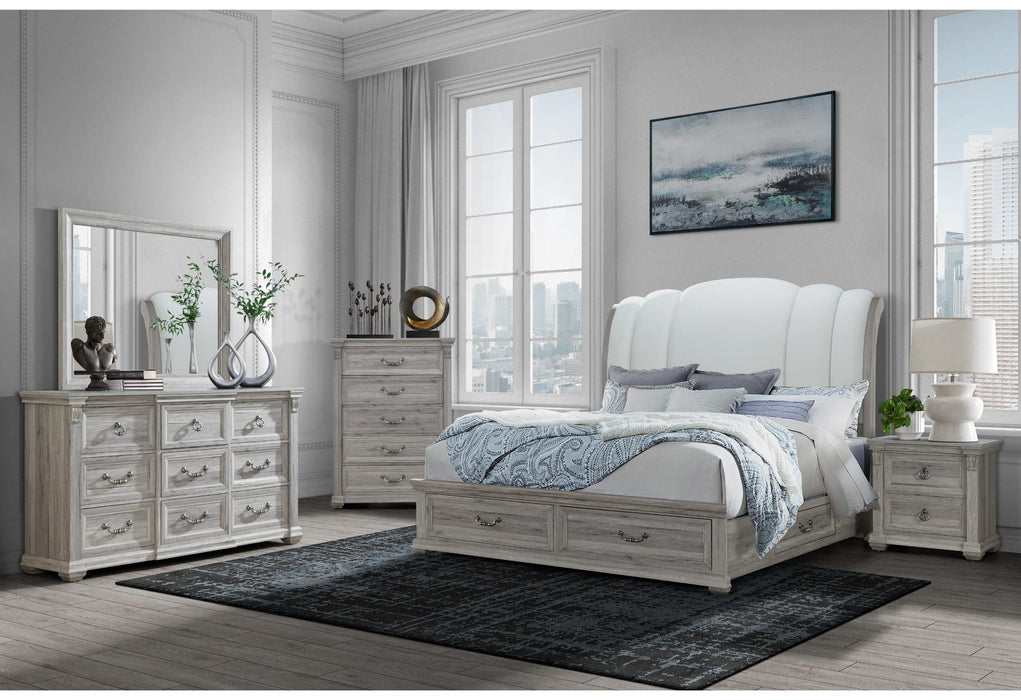 ROWAN NATURAL STORAGE QUEEN BED GROUP - Levi's Discount Furniture (Vineland, NJ)