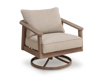 Harmony Headlands Outdoor Swivel Lounge with Cushion - Levi's Discount Furniture (Vineland, NJ)