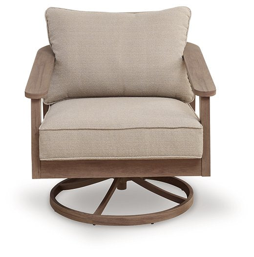 Harmony Headlands Outdoor Swivel Lounge with Cushion - Levi's Discount Furniture (Vineland, NJ)