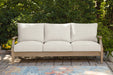 Carter Hall Outdoor Sofa with Cushion - Levi's Discount Furniture (Vineland, NJ)