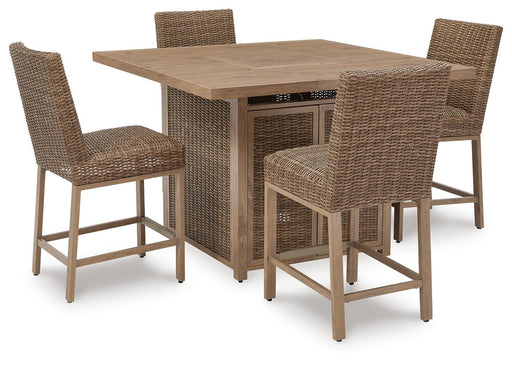 Walton Bridge Outdoor Bar Set - Levi's Discount Furniture (Vineland, NJ)