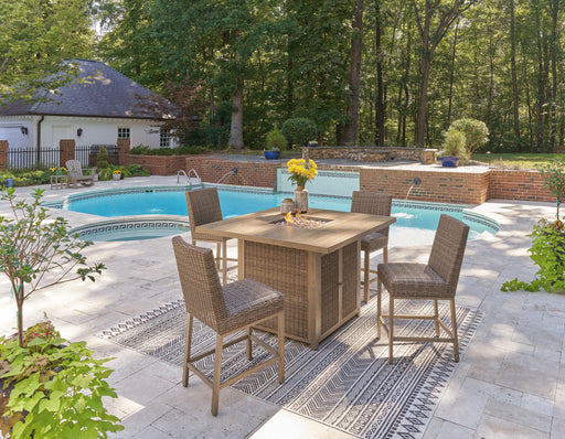 Walton Bridge Outdoor Bar Set - Levi's Discount Furniture (Vineland, NJ)