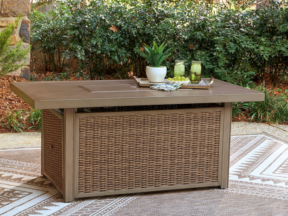 Laguna Heights Outdoor Fire Pit Table - Levi's Discount Furniture (Vineland, NJ)