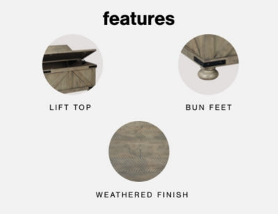 Aldwin Coffee Table With Storage - Levi's Discount Furniture (Vineland, NJ)