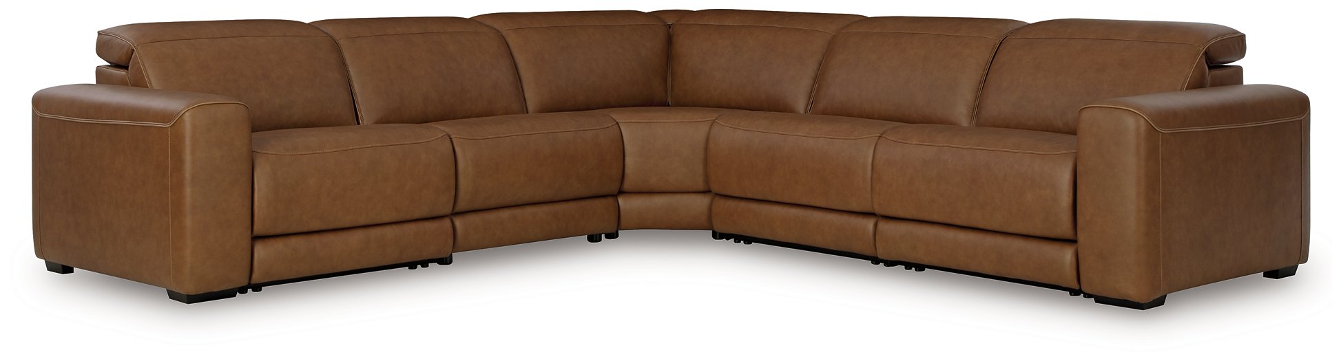 Magic Man 5-Piece Power Reclining Sectional - Levi's Discount Furniture (Vineland, NJ)