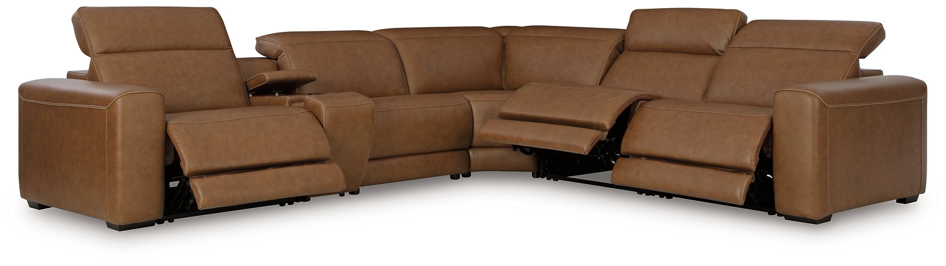 Magic Man 5-Piece Power Reclining Sectional - Levi's Discount Furniture (Vineland, NJ)