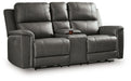 Bleckley Power Reclining Loveseat with Console - Levi's Discount Furniture (Vineland, NJ)