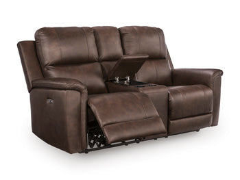 Bleckley Power Reclining Loveseat with Console - Levi's Discount Furniture (Vineland, NJ)