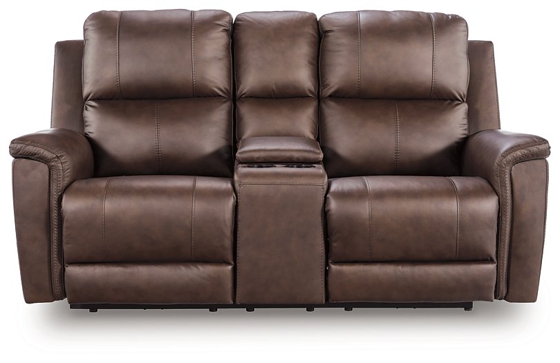 Bleckley Power Reclining Loveseat with Console - Levi's Discount Furniture (Vineland, NJ)