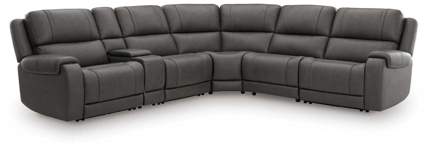 5Z - Pittson Power Reclining Sectional - Levi's Discount Furniture (Vineland, NJ)