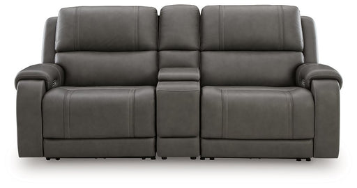 5Z - Pittson Power Reclining Sectional Loveseat with Console - Levi's Discount Furniture (Vineland, NJ)