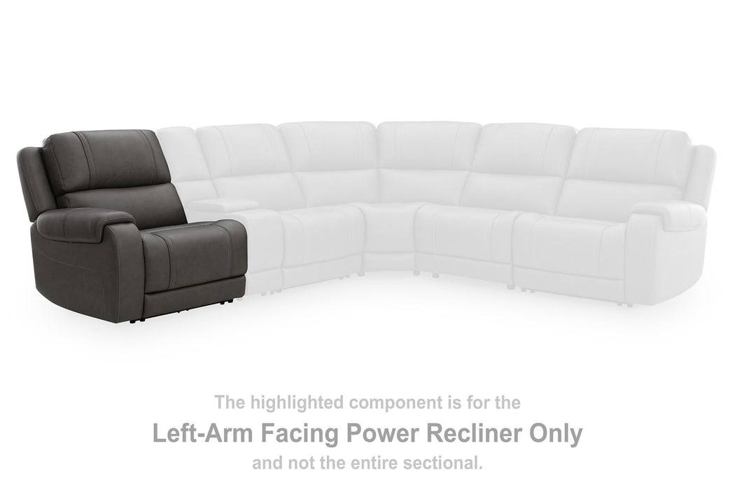 5Z - Pittson Power Reclining Sectional - Levi's Discount Furniture (Vineland, NJ)